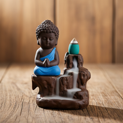 Buddha Monk Backflow Incense Burner