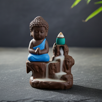Buddha Monk Backflow Incense Burner