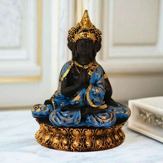 Serene Resin Buddha Showpiece – Embodying Tranquility & Spiritual Harmony, Ideal Decor & Gift