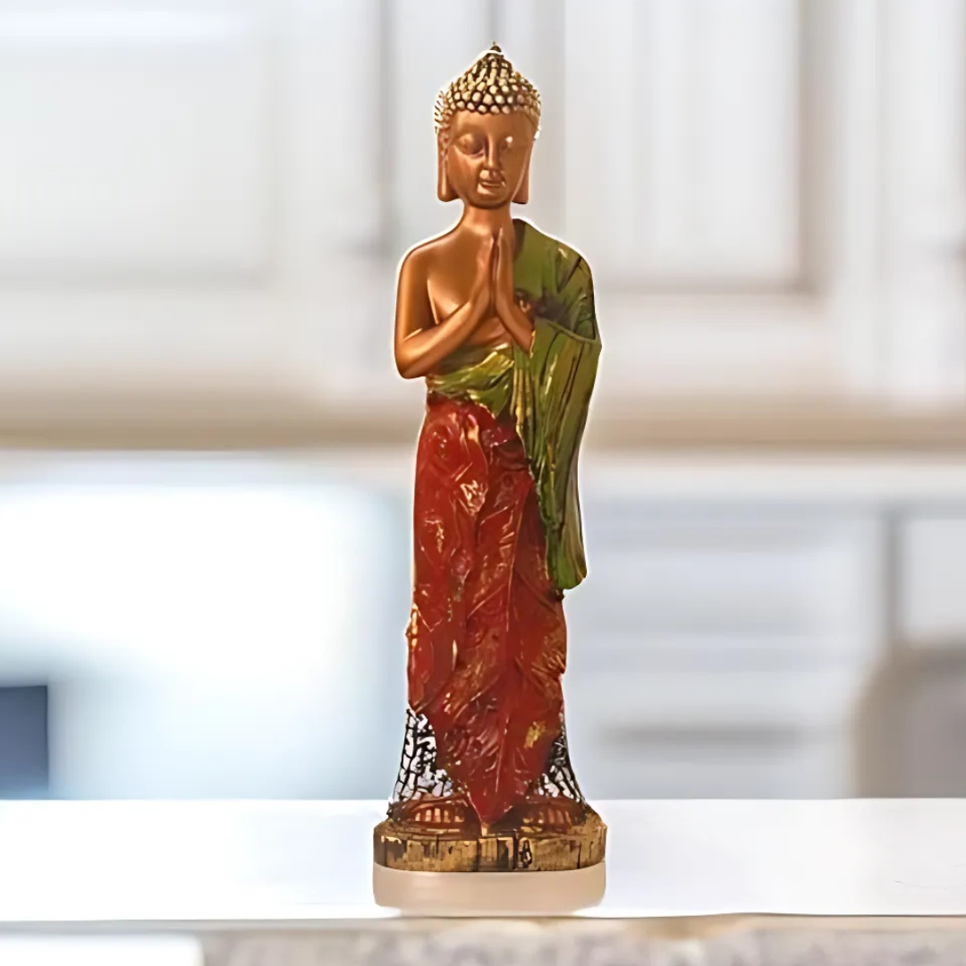 Standing Buddha Statue – Elegant Decorative Showpiece for Living Room